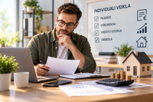 Paskola dirbant pagal individualią veiklą – pajamų vertinimas ir pasiruošimas paskolai